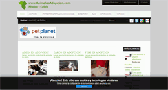 Desktop Screenshot of animalesadopcion.com